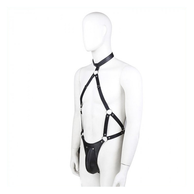 Generique Ensemble Panties avec harnais Simili